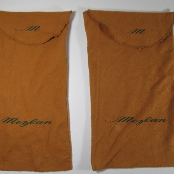 Mezlen Men's Shoe Dust Bags Set of 2 Travel Covers 14 x8 -(Closed Flap) - Picture 1 of 4